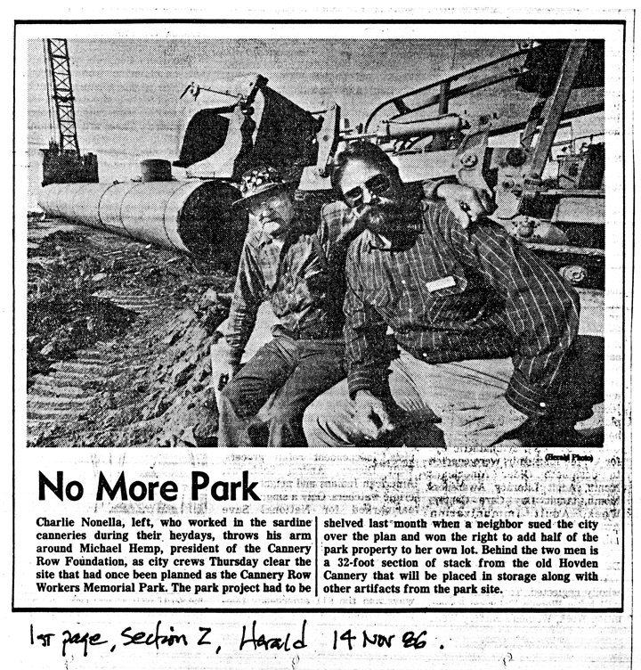 CR Park in
                                                      Herald 1986