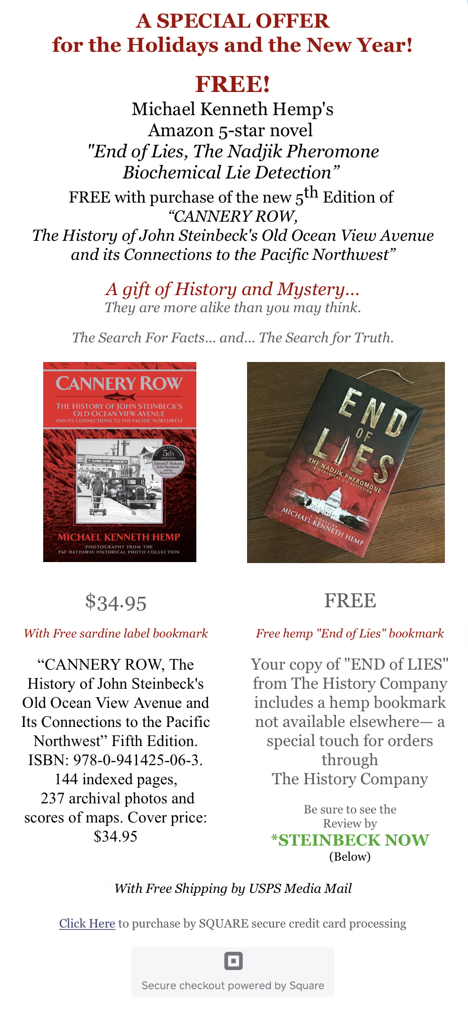 Steinbeck
                                                          Now 2-book
                                                          offer